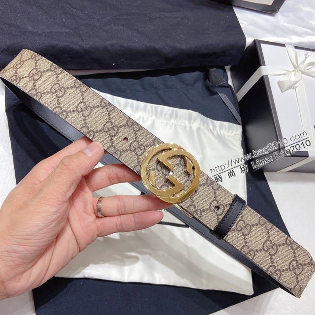 Gucci爆款皮帶 古奇老花雙面用牛皮腰帶  jjp2201